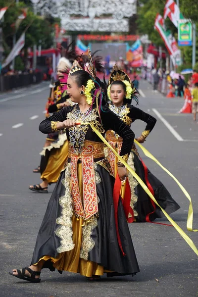 Jepen Dance Kutai Kartanegara Ben Carnival Esta Danza Cuenta Historia — Foto de Stock