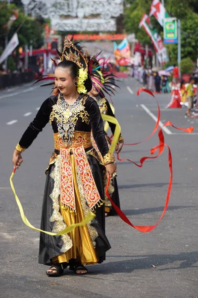 Jepen Dance Kutai Kartanegara Ben Carnival Esta Danza Cuenta Historia —  Fotos de Stock