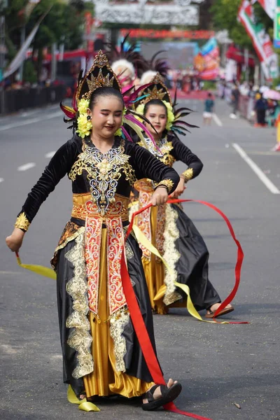 Jepen Dance Kutai Kartanegara Carnaval Ben Cette Danse Raconte Histoire — Photo