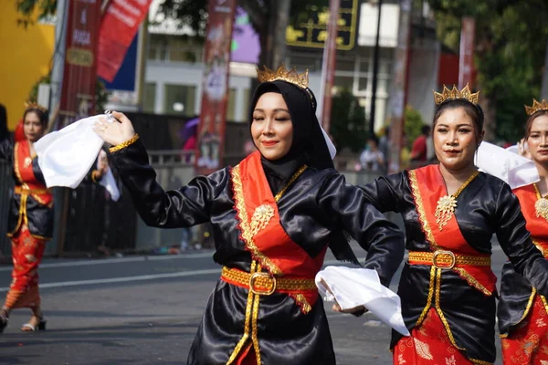Jepen Dance Kutai Kartanegara Ben Carnival Esta Dança Conta História — Fotografia de Stock