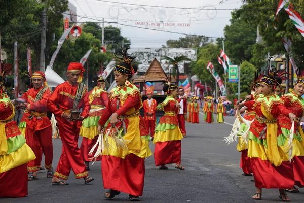 Salai Jin Dance North Maluku Ben Carnival Questa Danza Descrive — Foto Stock