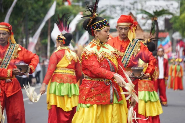 Salai Jin Tanec Severního Maluku Ben Karnevalu Tento Tanec Popisuje — Stock fotografie