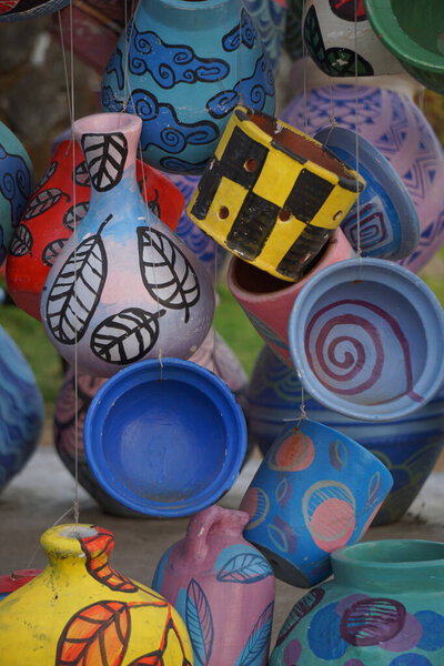 Цветочный горшок с натуральным фоном