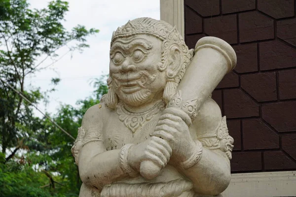 Retjo Pentungstaty Reco Pentung Dwarapala Staty Formad Som Astral Varelse — Stockfoto