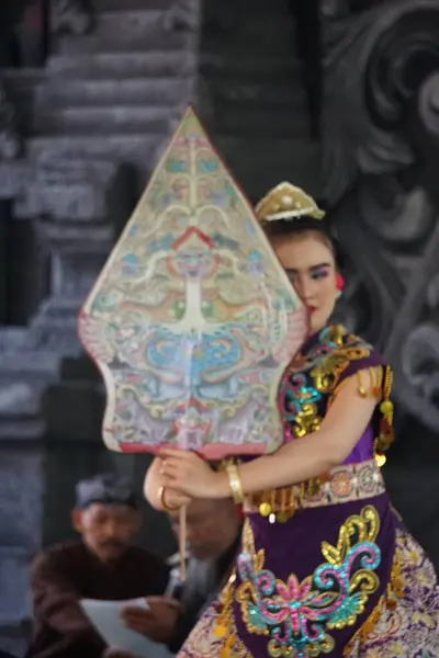 Bedhaya Tánc Tánc Egyik Indonéz Tradicionális Tánc — Stock Fotó