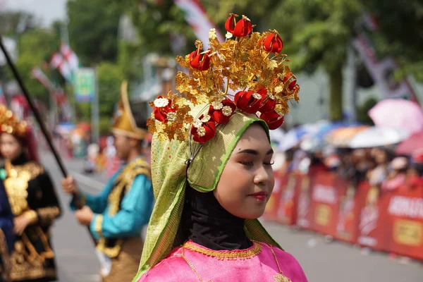 Ketam Bulaeng Dança Nusa Tenggara Barat Ben Carnival Esta Dança — Fotografia de Stock