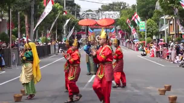 Ketam Bulaeng Tańczy Nusa Tenggara Barat Ben Carnival Ten Taniec — Wideo stockowe