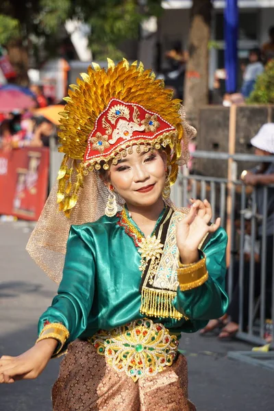 Zapin Melayu Dans Från Riau Ben Carnival Zapin Kommer Från — Stockfoto