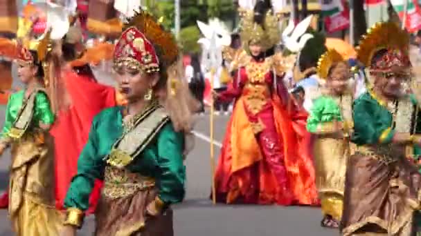 Ζαπίν Μελαγιού Χορεύει Από Ριάου Στο Καρναβάλι Του Μπέν Zapin — Αρχείο Βίντεο
