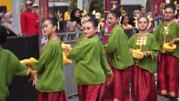 Makkappu Mandar Danza Del Oeste Sulawesi Esta Danza Representa Tradición — Vídeo de stock