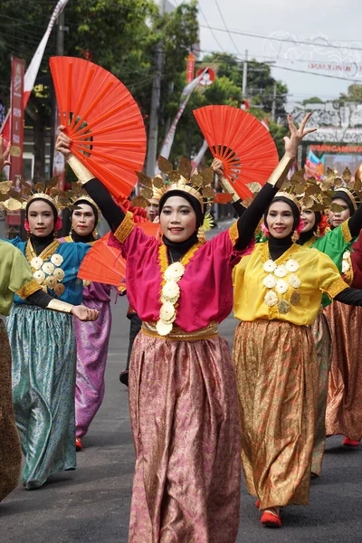 Dança Mappadendang Sulawesi Sul Carnaval Ben Esta Dança Retrata Uma — Fotografia de Stock