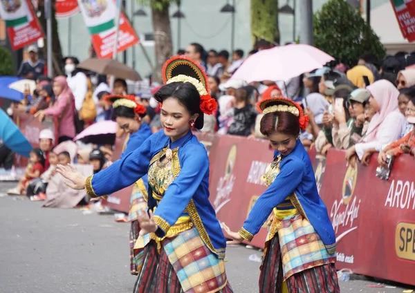 Baile Galangi Desde Sur Sulawesi Carnaval Ben Esta Danza Representa — Foto de Stock