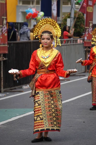 Maridaje Baile Sumatera Oeste Carnaval Ben Esta Danza Ritual Gratitud — Foto de Stock