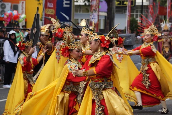 Dança Tuwu Sumatera Norte Ben Carnival Esta Dança Sinal União — Fotografia de Stock