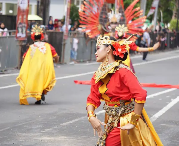 Tuwu Dans Från Norra Sumatera Ben Carnival Denna Dans Ett — Stockfoto
