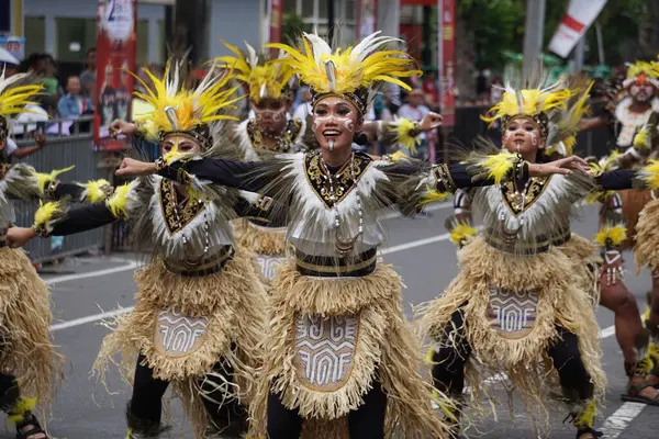 Danza Dello Yospan Pancetta Dello Yosim Papua Ovest Carnevale Ben — Foto Stock