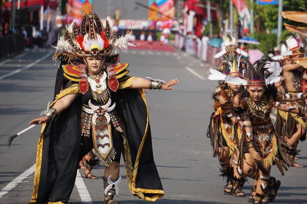 Tobe Χορό Νότια Παπούα Στο Ben Καρναβάλι Αυτός Χορός Χρησιμοποιήθηκε — Φωτογραφία Αρχείου