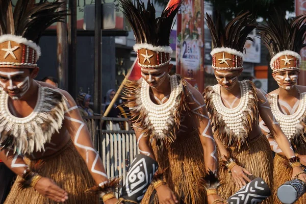 Tobe Dans Van Centraal Papua Ben Carnaval Deze Dans Een — Stockfoto