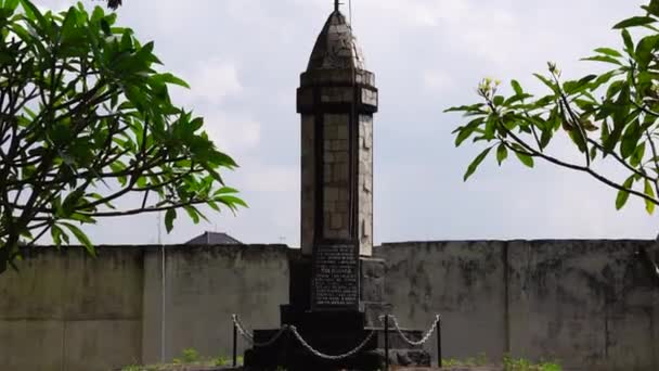 Monumen Potlot Monumen Pensil Disebut Monumen Potlot Karena Sebagian Besar — Stok Video
