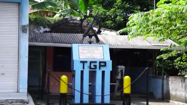 Tgp Monument Tgp Stands Tentara Genie Pelajar Which Means Student — Stock Video
