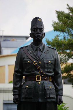 Urip Sumoharjo Anıtı Fort VREVburg Müzesinde. O Endonezyalı kahramanlardan biri.