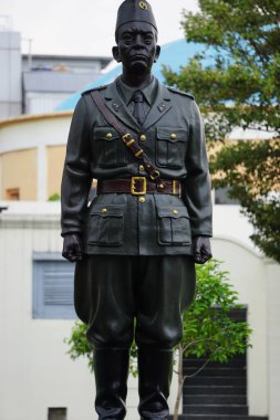 Urip Sumoharjo Anıtı Fort VREVburg Müzesinde. O Endonezyalı kahramanlardan biri.