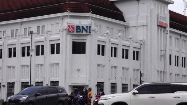 Bank Indonesia Dědictví Budova Malioboro Yogyakarta Bank Indonesia Jednou Indonéských — Stock video