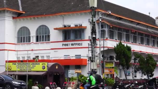 Indonéz Postaépület Öröksége Malioboróban — Stock videók