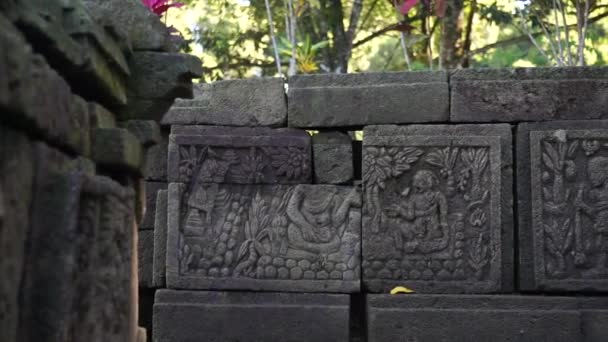Ruin Gambar Wetan Temple Gambar Wetan Temple Built Majapahit Kingdom — Stock Video