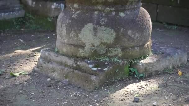 Gambar Wetan Tapınağının Yıkılması Gambar Wetan Tapınağı Hayam Wuruk Saltanatından — Stok video