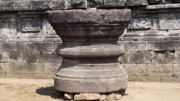 Ancienne Pierre Sur Temple Sanggrahan Temple Cungkup Temple Était Origine — Video