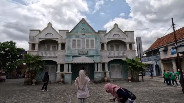 People Holiday Gamplong Studio Alam Tourist Attraction Located Sleman Yogyakarta — Stockvideo
