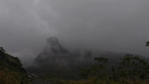 Beautiful Scenery Mount Kelud Kediri East Java Indonesia Kelud One — Stock video