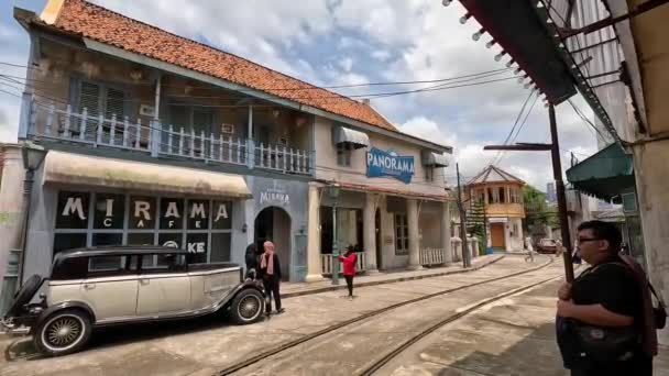 People Holiday Gamplong Studio Alam Tourist Attraction Located Sleman Yogyakarta — Stockvideo