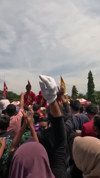 Jamboren Durian Festival Στο Kediri Duren Καλείται Βασιλιάς Των Φρούτων — Αρχείο Βίντεο