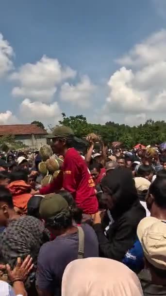 Jamboren Durian Festival Kediri Duren Called King Fruit — Stock Video