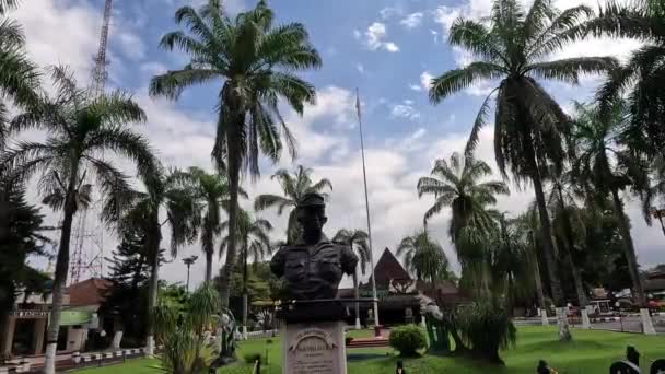 Soedanco Soepriyadi Monument Indonesian Hero Blitar Leader Peta Rebellion — Stockvideo
