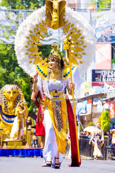 stock image A model with egyptian costume on 3rd BEN Carnival