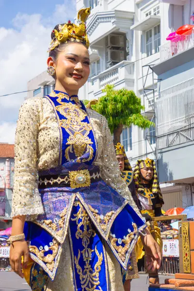 stock image A model with egyptian costume on 3rd BEN Carnival