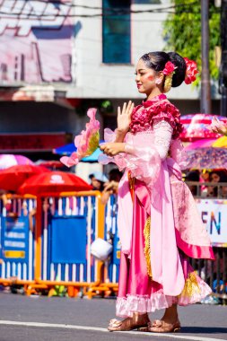 Nandakeswari and Kutha Kembang Dance from Malang on the 3rd BEN Carnival. Nandakeswari means an angel who is full of joy clipart