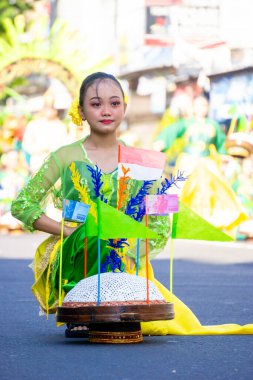 Batamat dance from South Borneo, Indonesia. clipart