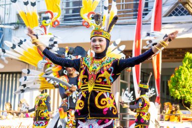 Lalatip or Magunatip dance from north Kalimantan on the 3rd BEN Carnival. Latitip also trains skills to jump and avoid obstacles in war clipart