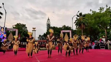 Papua 'dan Sajojo dansı. Bu dans Papuan 'ın neşesini, birlikteliğini ve dostluğunu tasvir ediyor..