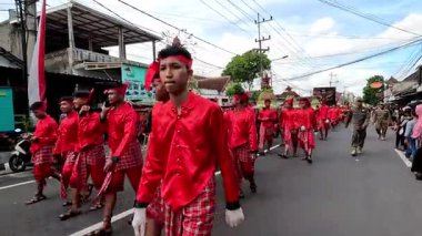 Grebeg panca sila festivali. Pancasila Günü 'nü kutlamak için.
