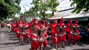 Grebeg panca sila festivali. Pancasila Günü 'nü kutlamak için.