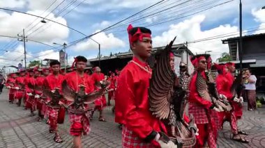 Grebeg panca sila festivali. Pancasila Günü 'nü kutlamak için.