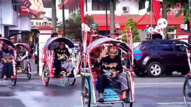 Grebeg panca sila festivali. Pancasila Günü 'nü kutlamak için.