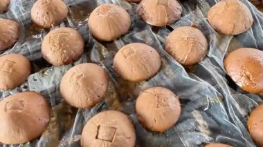 Esmer şeker yapma süreci. Esmer şeker, şeker kamışından yapılır..