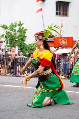 Balean dadas dance from Central Borneo. This dance was previously used to ask God for healing for sick people and now it is used to welcome guests.