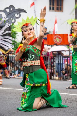 Balean dadas dance from Central Borneo. This dance was previously used to ask God for healing for sick people and now it is used to welcome guests.